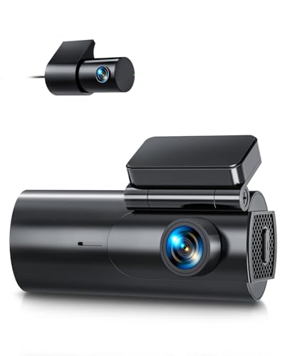 GKU 前後ドライブレコーダー 4K+1080P ドライブレコーダー ゼンゴ 小型 ドラレコ 【5GWIFI】 24時間駐車監視 HDR/WDR搭載 400万画素 夜間撮影 スマホ連携 衝撃録画 F値1.8 LED信号機対策 どらいぶれこーだー リアカメラ360° 回転 ヨンキロ 2025年 日本語取扱説明書 Dash Cam 64GBSDカード付き (D600) 1枚目 画像