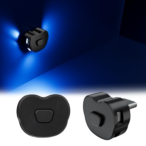 GIMUYA Type-C LEDライト USB 車内用 8色 照射方向切替 メモリー機能 調光機能 アンビエントライト RGB USB給電 イルミネーション タイプc ミニライト ハート型 小型 軽量 車 アクセサリー 簡単操作 2個入り 画像1