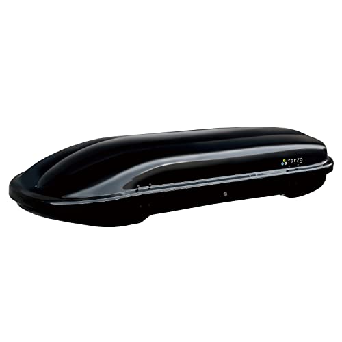 テルッツォ(Terzo) (by PIAA) ルーフボックス 270L エアロクロスライダー ブラック 左開き エアロバー&スクエアバー対応モデル 安心のセーフティロック付 EA164CBX 1枚目 画像