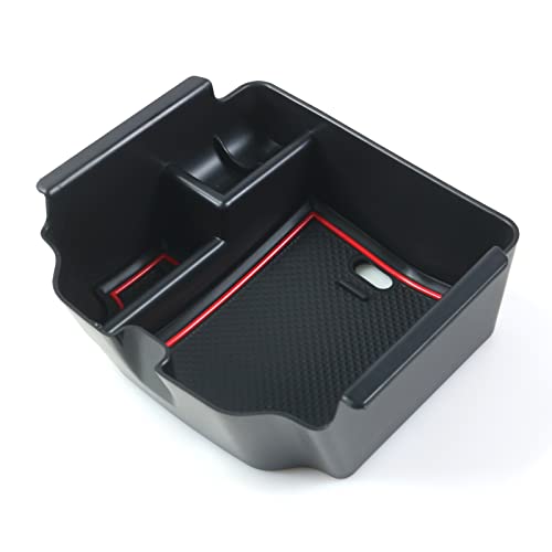 ruiya 2022新型 ホンダ シビックタイプr FL5 専用 コンソールトレイ コンソール トレイ コンソールボックス センターコンソール アクセサリー 小物入れ ABS素材 5色選択 ガタガタ音なし 内装パーツ カスタムパーツ (レッド) 1枚目 画像