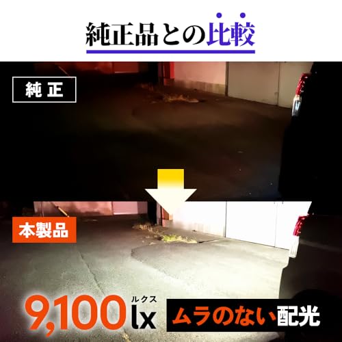 HID屋 S25 9100lx(ルクス) LED バックランプ 爆光 後退灯 12V 車用 車検対応 ホワイト 6500K 2個セット 中間 画像