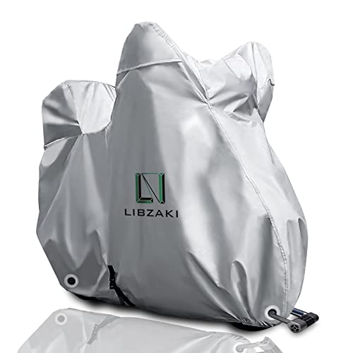 LIBZAKI 【改良素材】バイクカバー 6L-BOX 255 cmまで対応 大型バイク用車体カバー 収納袋付き 1枚目 画像
