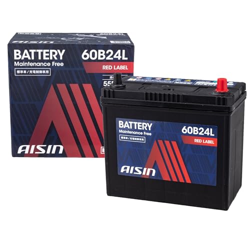 アイシン(AISIN) 車用 バッテリー 60B24L (55B24L 46B24L) 標準車/充電制御車対応 RED LABEL BTRAZ-9060B24L 1枚目 画像