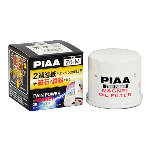 PIAA(ピア) 車用 オイルフィルター ツインパワー+マグネット 1個入 [スバル/三菱/マツダ車用] インプレッサ・ekシリーズ・CX-5_他 Z6-M 画像1