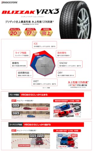 ブリヂストン(BRIDGESTONE) 155/65R14 75Q スタッドレスタイヤ BLIZZAK VRX3 4本セット 最後 画像
