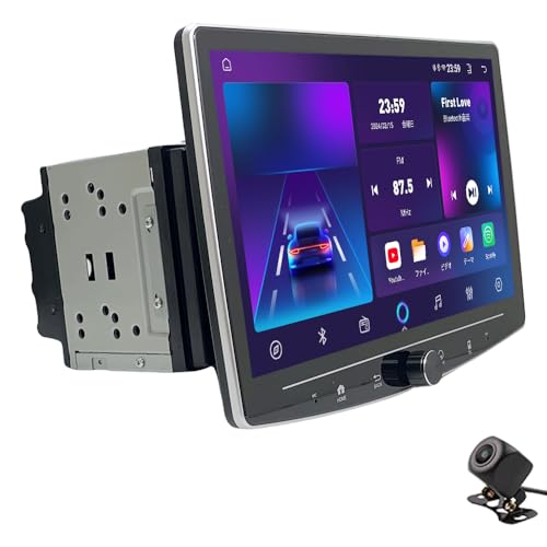 Pirara 10インチ 2DIN Androidカーナビ 画面角度調整可能 モニター取外し可能 ブルートゥース IPSタッチスクリーン Carplay/Android auto対応 スマートフォンミラーリング ステレオ ラジオ GPSナビゲーション 音声動画外部入力 ビデオ オーディオ一体型ナビ Bluetooth/USB/AUX/FM 日本語説明書(2GB+32GB)PC-N30T2 1枚目 画像