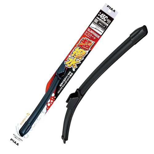 PIAA(ピア) ワイパーブレード 450mm 超撥水 【SLIMVOGUE(スリムヴォーグ)】 シリコートワイパー 撥水特殊シリコンゴム 替えゴム交換可能 1本入 呼番45C WSVS45C 1枚目 画像