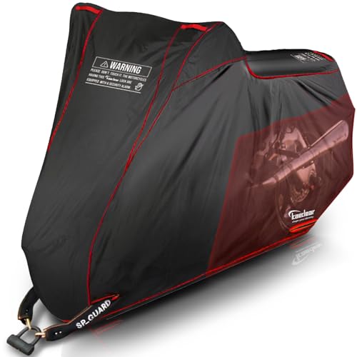 Kaedear(カエディア) バイクカバー 耐熱 二層 300D/190T 中型 125㏄/400㏄ バイク カバー 盗難防止 厚手 高耐久 撥水 ウェザーシールド・エキゾーストガード KDR-C1-2L (235×140×100) 1枚目 画像
