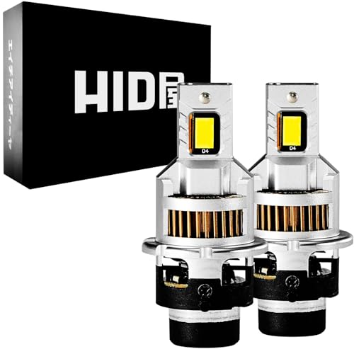 HID屋 D4S 19300cd(カンデラ) LED ヘッドライト 爆光 ポン付け 配線なし 12V 6500K ファン付き 加工不要 DSシリーズ 画像1