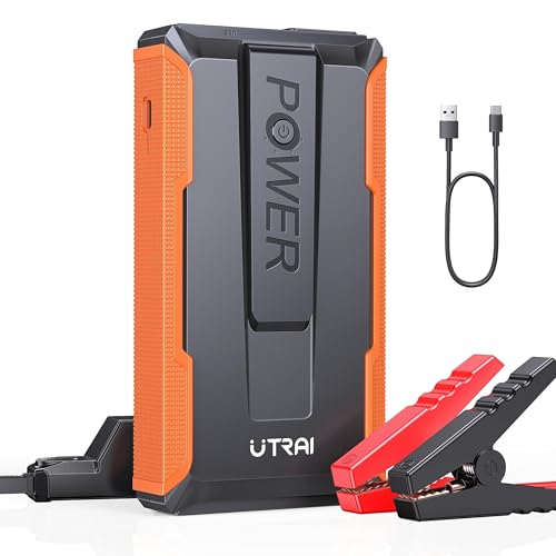 UTRAI ジャンプスターター 12V車用 エンジンスターター 車緊急始動 2000Aピーク電流 6.5Lまでのガソリン車 5.5Lまでのディーゼル車対応 モバイルバッテリー機能 LEDライト搭載 PSE認証済み 画像1