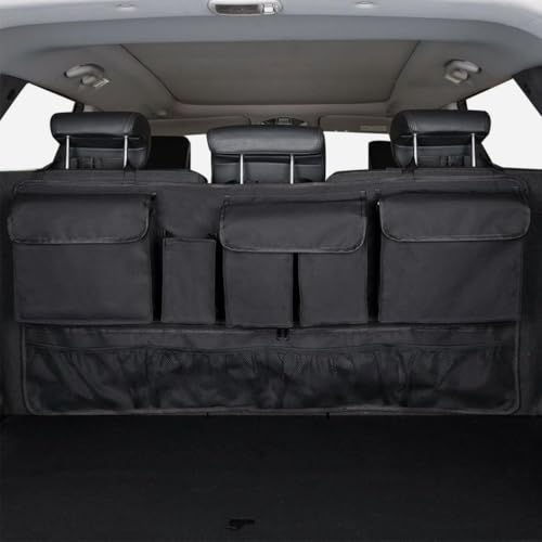 車 トランク 収納ポケット 車用 傘ホルダー シートバックポケット 取り付け簡単 小物収納 大容量 トランクオーガナイザー トラック/SUV/軽自動車などの大中小型車に適用 カー用品 後部座席用 収納バッグ 1枚目 画像