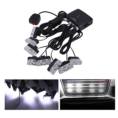 ストロボ フラッシュ ライト 12V 車用 LED キット スイッチ付き Avan Knight KRB224 (ホワイト) 1枚目 画像