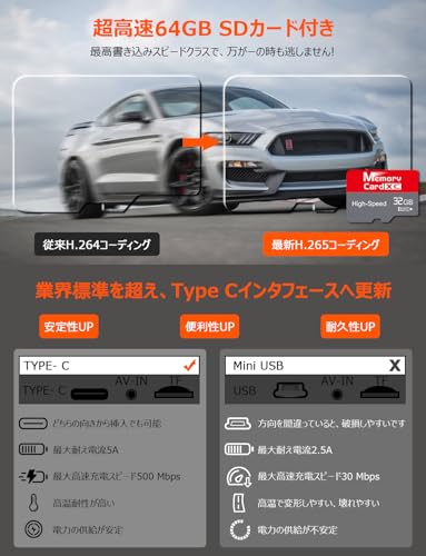 【2025再革新分離式・バックカメラ左右上下反転可・4K・BSD運転補助・LCA後方車両検出】VANBARドライブレコーダー ミラー型 分離 IMX415センサー 800万画素 音声制御 WDR機能搭載 駐車監視 GPS搭載 電波干渉対策 暗視機能 録画再生可能 リアカメラ 防水 目眩防止ガラス デジタルインナーミラー タッチパネル ドラレコ 温度対策 日本語取説付 中間 画像