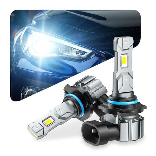 Marsauto HB3 9005 LED ヘッドライト 爆光 28000LM 車検対応 ledヘッドライト ハイビーム ハロゲンサイズ 6000K ホワイト 高輝度12V 無極性 IP68防水 車 ライト 静音 ファンレス 長寿命 M1S-HB3/9005 1枚目 画像