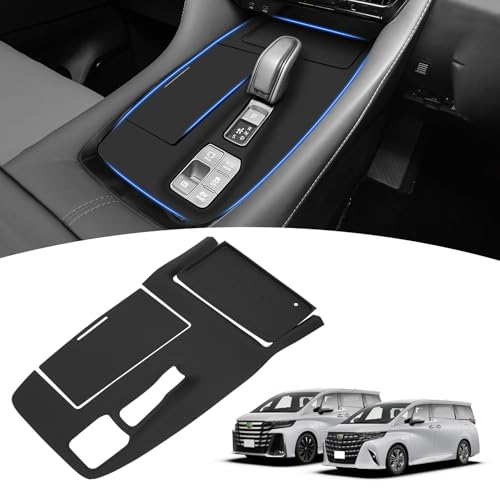 【メーカー直営】Mozan トヨタ 新型 アルファード 40系 シフトパネル ラバーマット【エレクトロシフトマチック専用】 Excective Loungeに適合 ヴェルファイア 40系 コンソールカバー ゴムマット カバー キズ防止 汚れ防止 指紋防止 車種専用 防水 防塵 内装パーツ アクセサリー 1枚目 画像