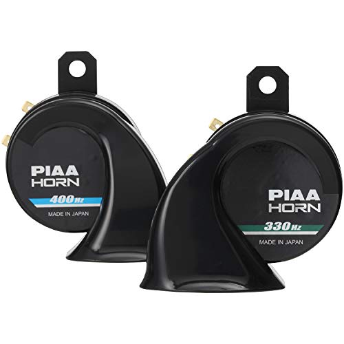 PIAA(ピア) ホーン 330Hz+400Hz スプアリア・バスホーン 超重低音 112dB 2個入 渦巻き型 車検対応 アースハーネス同梱 HO-9 最後 画像