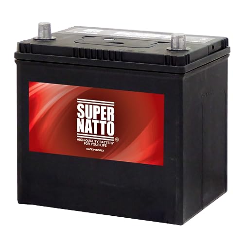 SUPER NATTO （スーパーナット）自動車用バッテリー（充電制御車対応)90D23L (55D23L,60D23L,65D23L,70D23L,75D23L,80D23L,85D23L,90D23L,95D23L互換) (長寿命・2年保証付き) 画像1