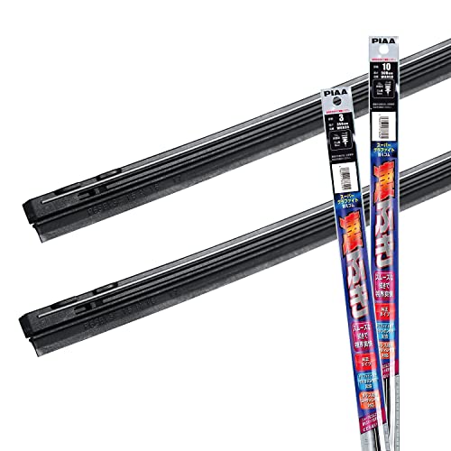 【Amazon.co.jp 限定】PIAA(ピア) ワイパー替えゴム車種専用セット 【スーパーグラファイト】 天然ゴム仕様 2本入 (500mm + 350mm) 日産 モコ/ダイハツ アトレーワゴン ハイゼットカーゴ ミライース/スズキ アルト 他 AMRRG031 1枚目 画像