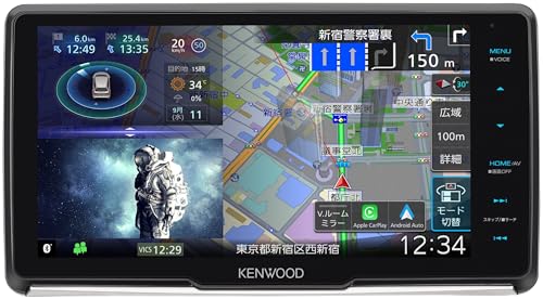 ケンウッド(Kenwood)カーナビ 彩速 9インチ MDV-M911HDF 「Apple CarPlay」「Android Auto」対応 ワイヤレスミラーリング 安心の日本製 フローティング 1枚目 画像