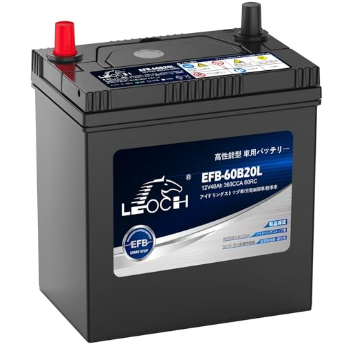 LEOCH 車用バッテリー EFB-60B20L (60B20L / M-42)アイドリングストップ車/充電制御車/標準車 カーバッテリー コスパ最強 長寿命 メンテナンスフリー 画像1