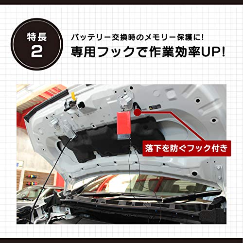 【Amazon.co.jp限定】エーモン(amon) メモリーバックアップ バッテリー交換時のメモリー保護に リセットされるのを防ぐ EV車・HV車・アイドリングストップ車対応 電池別売 4977 中間 画像