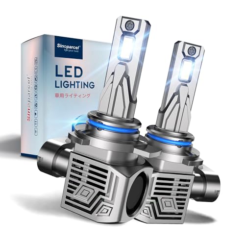 Sinoparcel HIR2/9012 LEDヘッドライト 爆光 7倍明るさUP, 高輝度6500K 12V車対応, HI/LO切替 長寿命 一体型, 2年保証 新車検対応 2個セット 1枚目 画像
