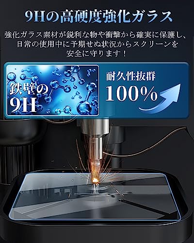 WEIPIN ガラス フィルム ホンダ 新型ヴェゼル rv 9インチナビ 保護フィルム ヴェゼル パーツ カーナビ ガラス フィルム honda connect ディスプレイオーディオ 9H キズ防止 汚れ防止 低反射 HD 高感度タッチ 自己吸着タイプ ホンダ ヴェゼル rv アクセサリー カスタムパーツ 2021.4~現行 中間 画像