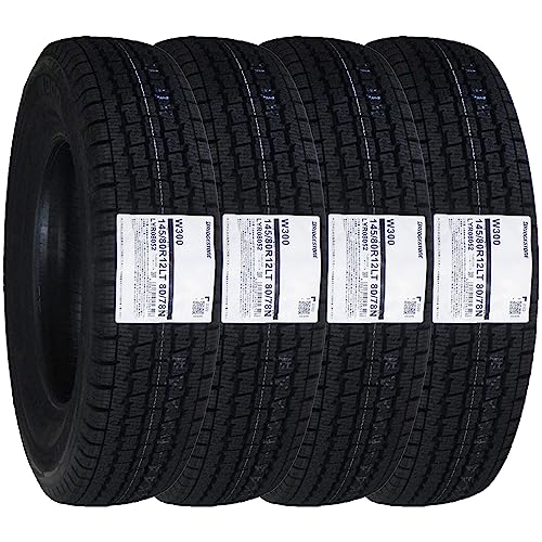 ブリヂストン(BRIDGESTONE) スタッドレスタイヤ W300 145/80R12 80/78N LT 4本セット 画像1