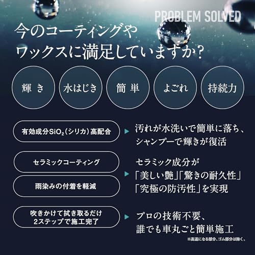 コーティング剤 車 セラミックコーティング 【500mlの大容量】【日本正規品】 ガラスコーティングとカーワックスの効果を1つに BolaSolution P17 洗車 カー用品 洗車用品 (P17(黒)) 中間 画像