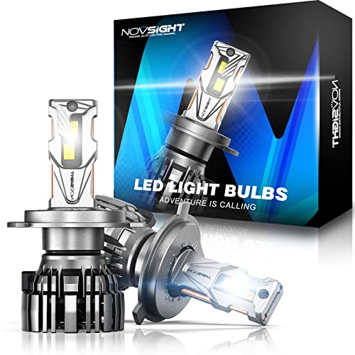 NOVSIGHT led ヘッドライト H4 hi/lo 30000lm(15000lm*2) 車検対応12v車適応 140w(70w*2) 6500k 12V 車 バイク用 IP68 超高輝度 爆光 高性能バルブ 販売者2年保証 2個入り 1枚目 画像