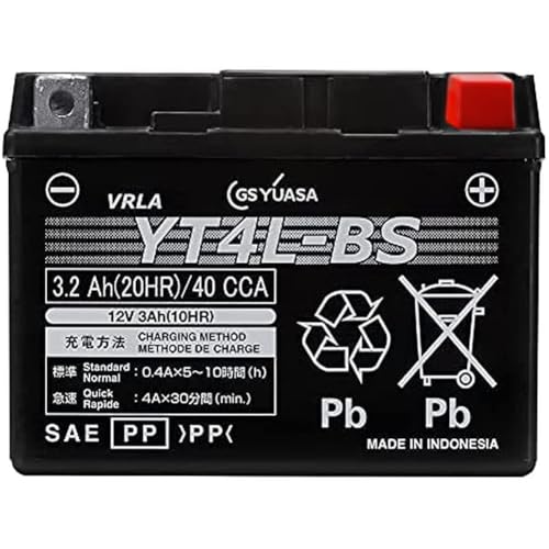 GS YUASA [ ジーエスユアサ ] シールド型 バイク用バッテリー YT4L-BS 画像1