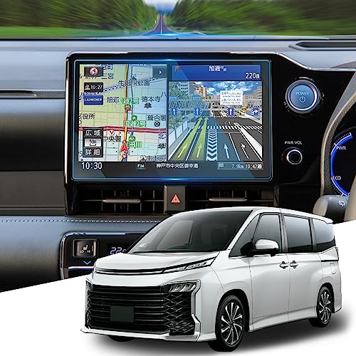 WEIPIN 2022 新型ノア ヴォクシー 90系 ナビ ガラス フィルム 10.5インチ トヨタ ノア ヴォクシー R90W 4代目 カーナビ 保護フィルム T-Connect ディスプレイオーディオ 9H キズ防止 汚れ防止 低反射 HD 高感度タッチ 自己吸着タイプ 新型ノア ヴォクシー90系 アクセサリー 1枚目 画像