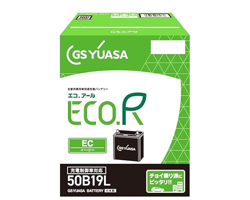 GSユアサ ECO.R EC 50B19L 国産車バッテリー 充電制御車対応 GS YUASA ジーエスユアサ 2024年モデル 1枚目 画像