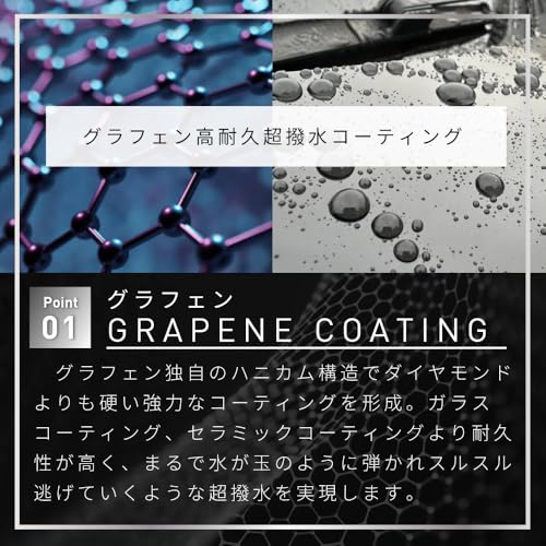 SPEEVAL Prism Guard Graphene グラフェン+SiO₂+カルナバロウ配合 コーティング 車 ボディ 強撥水 艶 トップコート 洗車 サイダーの香り 最大6ヶ月耐久 (500ml) 中間 画像