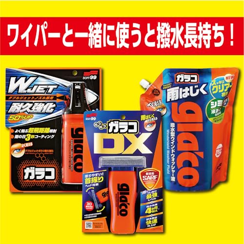 ソフト99(SOFT99) glaco(ガラコ) ワイパー替えゴム ガラコワイパー パワー撥水 NO.61 自動車用撥水ワイパー 長さ~700mm(フリーカットタイプ) ゴム幅5mm 撥水タイプ/バーテブラ(板バネ)無し 04561 中間 画像