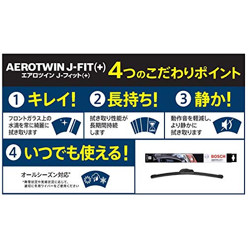 BOSCH(ボッシュ) 国産車用 オールシーズン対応 エアロツインJ-フィット運転席・助手席セットAJ48+AJ45 最後 画像