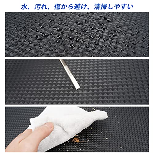 BUYFULL ハイゼットカーゴ マット 荷台 新型 ハイゼットカーゴ ピクシスバン サンバーバン 荷台マット 軽トラック ラゲッジマット 巻ける 防水 耐摩擦 耐汚れ 収納便利 (2021年12月~) 中間 画像