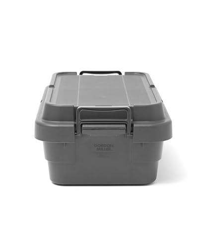 GORDON MILLER 車用 ロータイプ 30L スタッキングトランクカーゴ 収納ボックス オーガナイザー ダークグレー 蓋付き 屋外 座れる 大容量 1664704 中間 画像