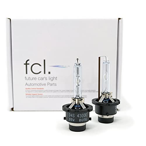 fcl.(エフシーエル) D4S HID バルブ ホワイト 蒼白色 8000K 12V 24V 対応 純正交換 ヘッドライト 35W プロジェクター 左右分2個入り 画像1