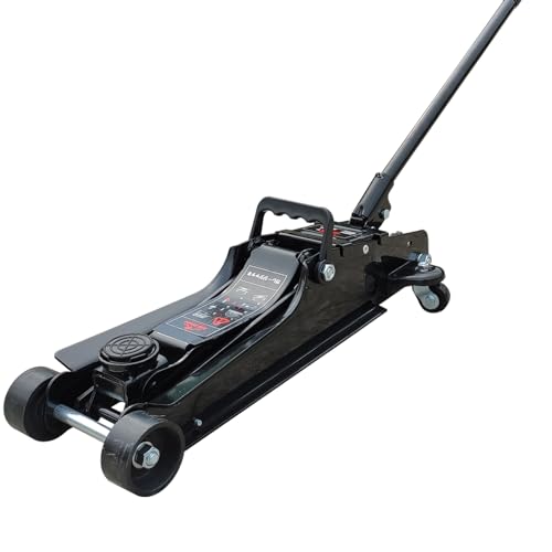 Kaitou 油圧式 ガレージジャッキ スチールジャッキ 2.5t 低床 フロアジャッキ ジャッキ 油圧ジャッキ 低床 ポンプ式 最低位85mm ローダウン 車 フロアジャッキ ポンプ式 携帯 ブラック 画像1