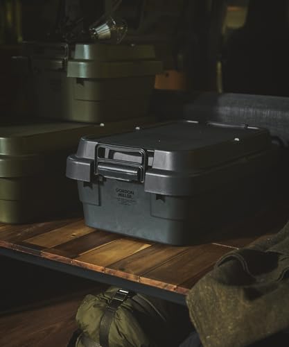 GORDON MILLER 車用 ロータイプ 30L スタッキングトランクカーゴ 収納ボックス オーガナイザー ダークグレー 蓋付き 屋外 座れる 大容量 1664704 中間 画像