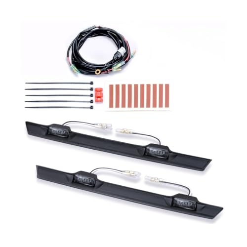 IPF グリルマーカー デリカ D5 専用設計 ピッタリ取付 一体感 車検対応 スモークレンズ ホワイト光 左右セット EXD-05W 1枚目 画像