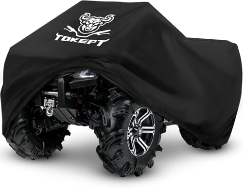 tokept 190tブラックQuad Bike ATV ATC雨防水カバーXXLサイズ88 