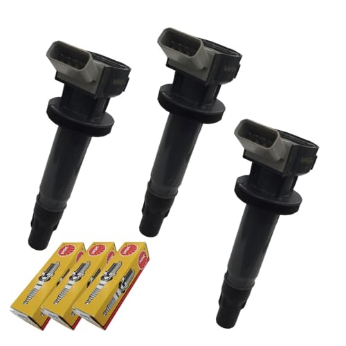 ［エムズ部品］ イグニッションコイル&NGK標準プラグ LKR6C 各3本 ミラ L275S L285S 19500-B1010 タント L375S L385S エッセ L235S L245S ハイゼット S321V S331V S321W S331W ムーヴ L175S L185S ムーヴコンテ L575S L585S IC12 画像1