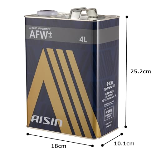 アイシン(AISIN) 車用 オートマチック トランスミッション フルード ワイドレンジ プラス AFW+ 内容量 4L AT FLUID WIDE RANGE PLUS ATF-6004 中間 画像