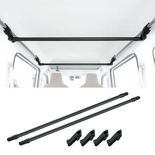 セイワ(SEIWA) ハンガーバー M サイズ 106〜109cm 2本セット (ハイゼット/エブリイ) IMP325 車内キャリアバー 車内収納 天井収納 車中泊 レジャー 釣りサーフィン スノーボード 別売サイドバー 品番:IMP320/IMP321と組み合わせ 【BURNOXシリーズ】 画像1