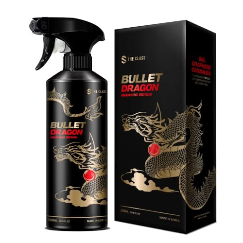 THE CLASS バレットドラゴン グラフェン×sio2×カルナバ×チタンを配合した次世代のセラミックコーティング剤 超撥水高耐久高強度で半年間持続 洗車 洗車用品 カー用品 ザクラス BULLET DRAGON 500ml 1枚目 画像