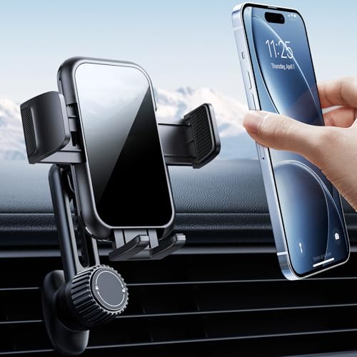 【全方位自由調整可能】スマホホルダー 車載携帯ホルダー スタンド 伸縮アーム 長さ・高さ調整可能 360度回転 カー用品 エアコン吹き出し口 スマホ片手操作 安定性拔群 クリップ式 取り付け簡単 手帳型ケース対応 車用品 4-7インチ全機種対応（アクリル） 1枚目 画像