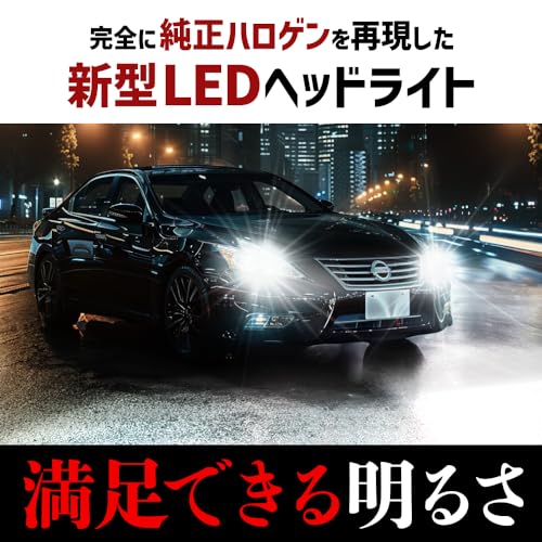 HID屋 H7 LED ヘッドライト 爆光 ホワイト 車検対応 小型 ファン付き 12V 2本1セット SSシリーズ 中間 画像