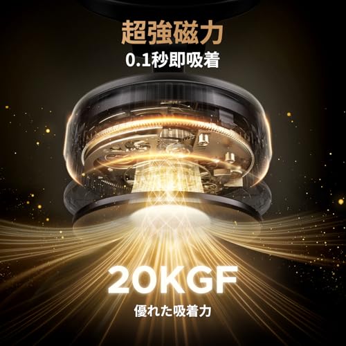 UGREEN スマホホルダー 車 magsafe 車載ホルダー 真空吸盤+N52H超強磁力 0.1秒即吸着 車＆家 両用 車も家でも大活躍 跡なし スマホホルダー 片手操作 スマホスタンド 車 車載スマホホルダー 自由調節 取付簡単 高耐久 iPhone 17/16/15/14/13/12シリーズとipadmini Android対応 折りたたみ式 magsafe スタンド タブレットホルダー 最後 画像